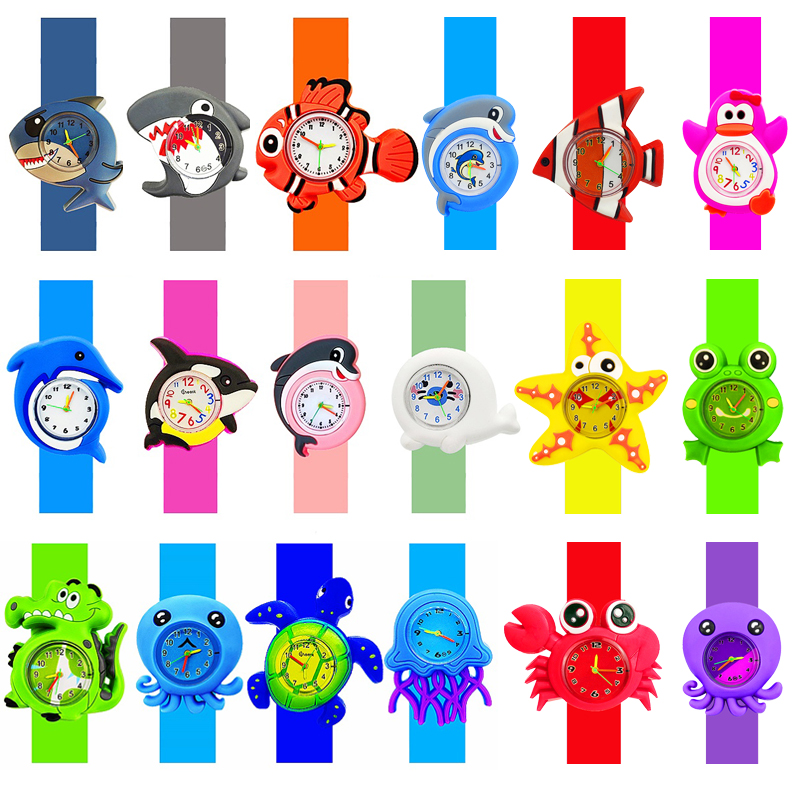 Kids Educational Watch - 子供のための漫画の時計,赤ちゃんのためのおもちゃのブレスレット,クロコダイル,デジタル電子機器