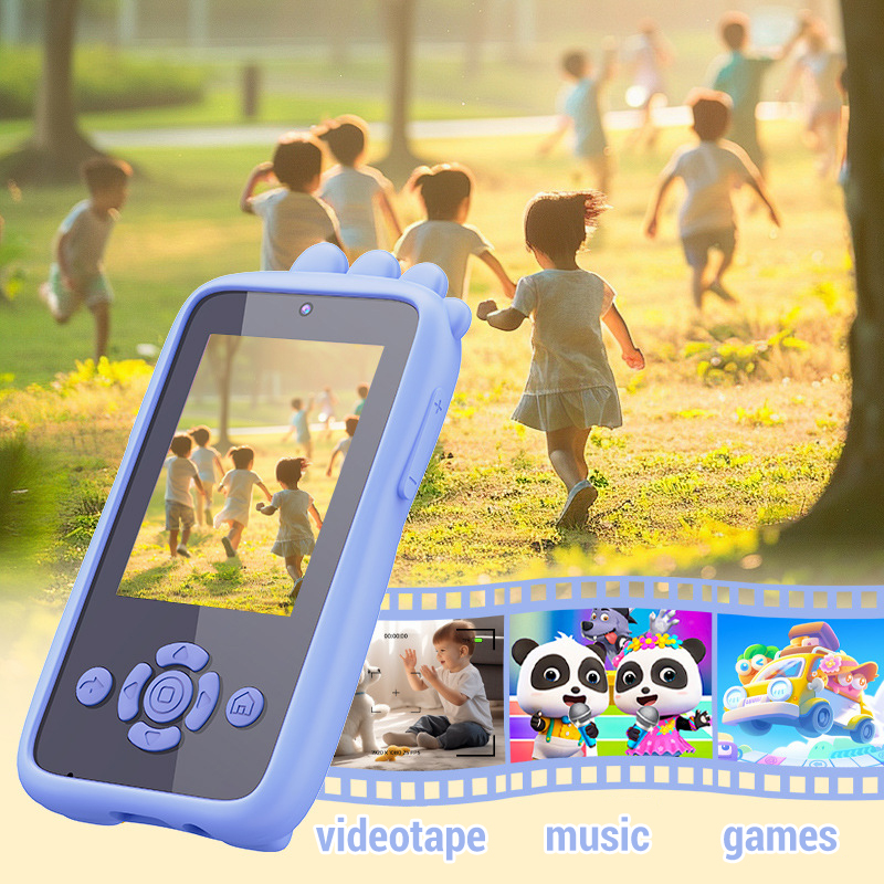 Kids Education Mobile - 子供用スマートモバイルカメラおもちゃ、内蔵音楽プレーヤーとゲームカメラおもちゃ、3～12歳の男の子と女の子向け、お祭り、漫画カメラおもちゃギフト