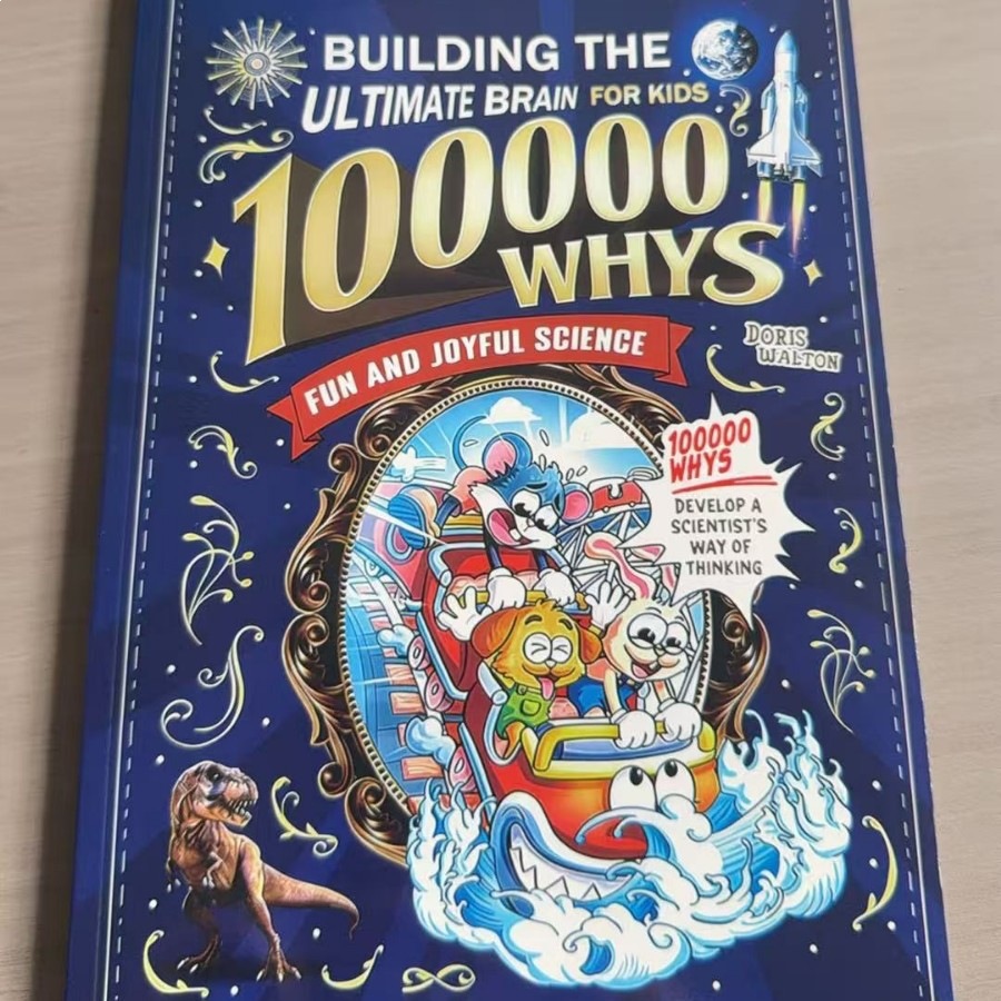 Kids Education Fun - 100000 Whys: 子供のための究極の脳を構築する 英語版 楽しい科学漫画ブック 子供の早期教育