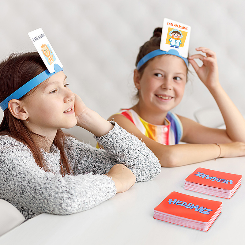 Kids Education Questions - ホットセール。1個入りヘッドバンドゲーム。楽しい当てゲーム。私は誰ですか？ クイッククエスチョンゲーム ファミリーパーティー ボードゲーム 子供向け知育玩具