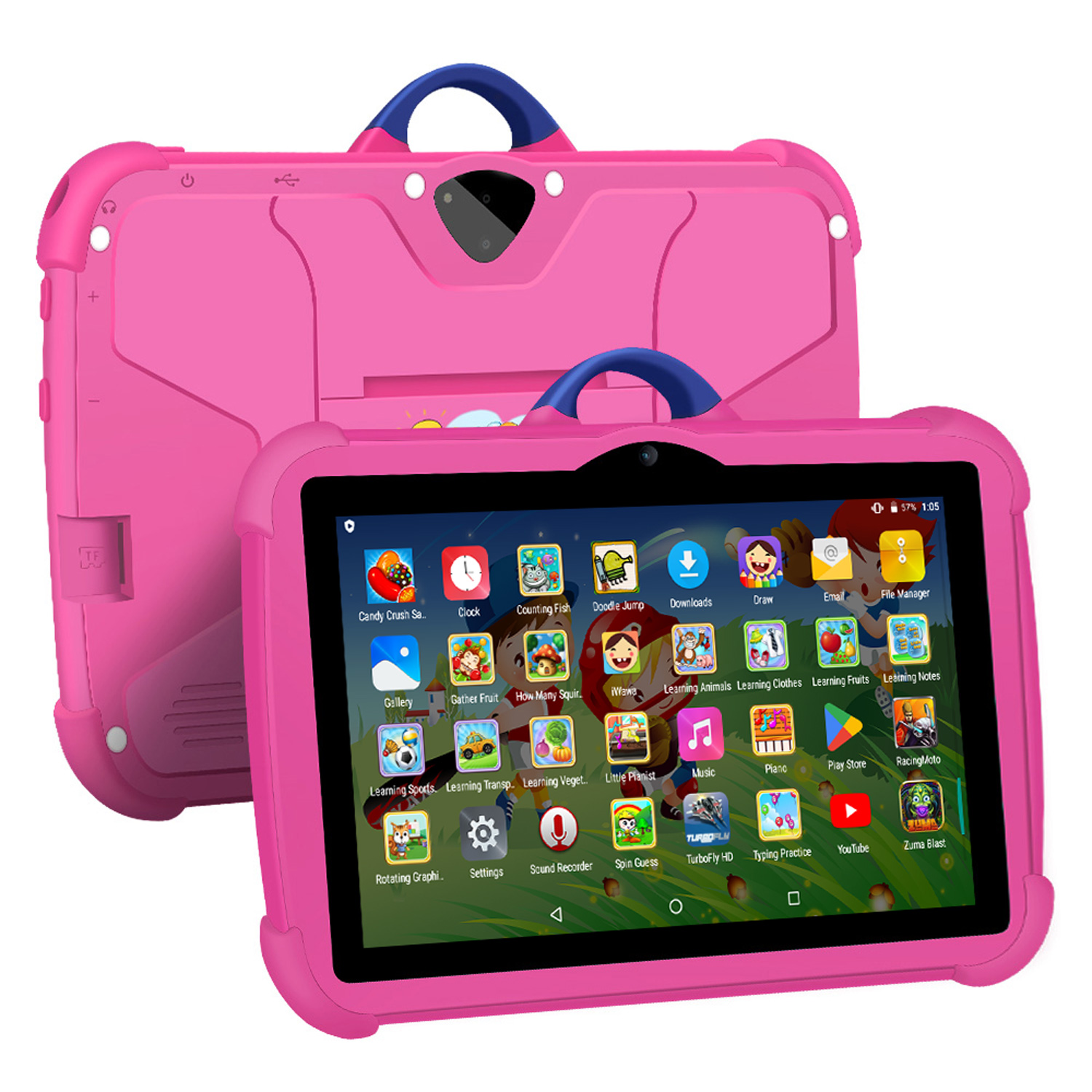 Kids Education Tablet - 新しい漫画パターンキッズタブレット 7 インチクアッドコア 4 ギガバイト RAM