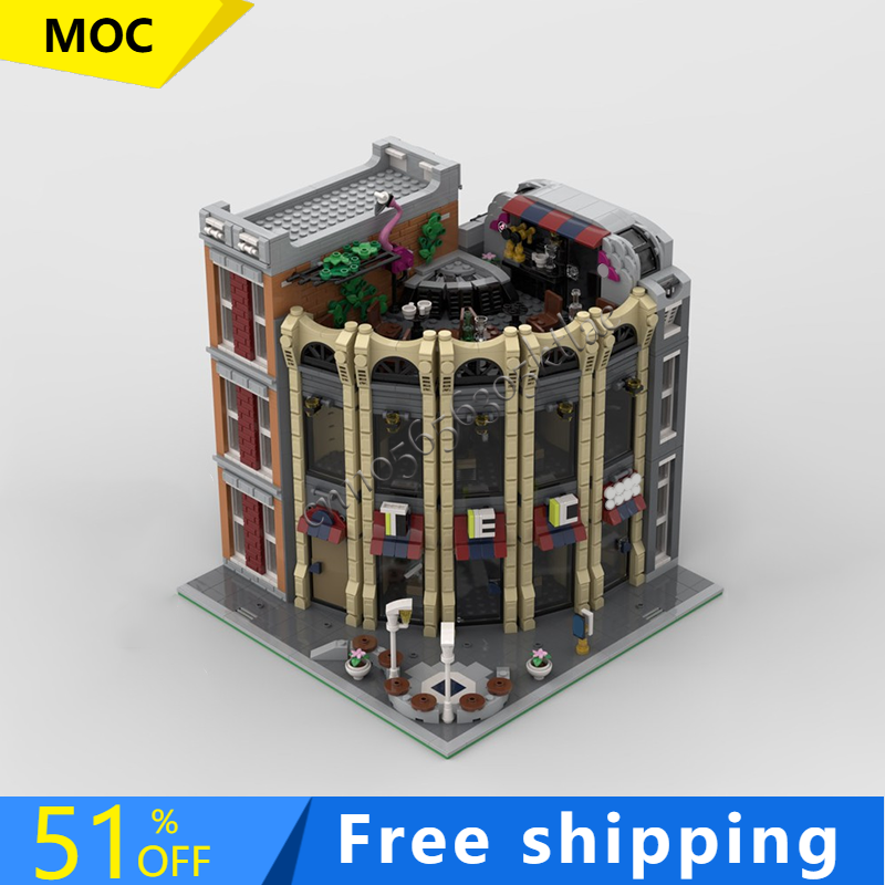 Kids Education Store - 人気2691ピース 高級丸角テックストア モジュール式モデル アーキテクチャ 組み立てブロック DIY教育玩具