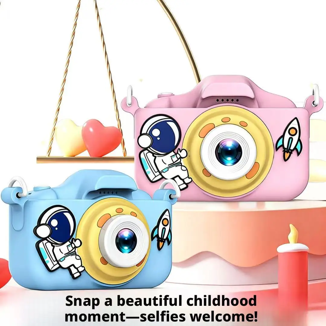 キッズカメラ HD デュアルレンズ 1080P ビデオレコー - Kids Education Video のレビューと価格
