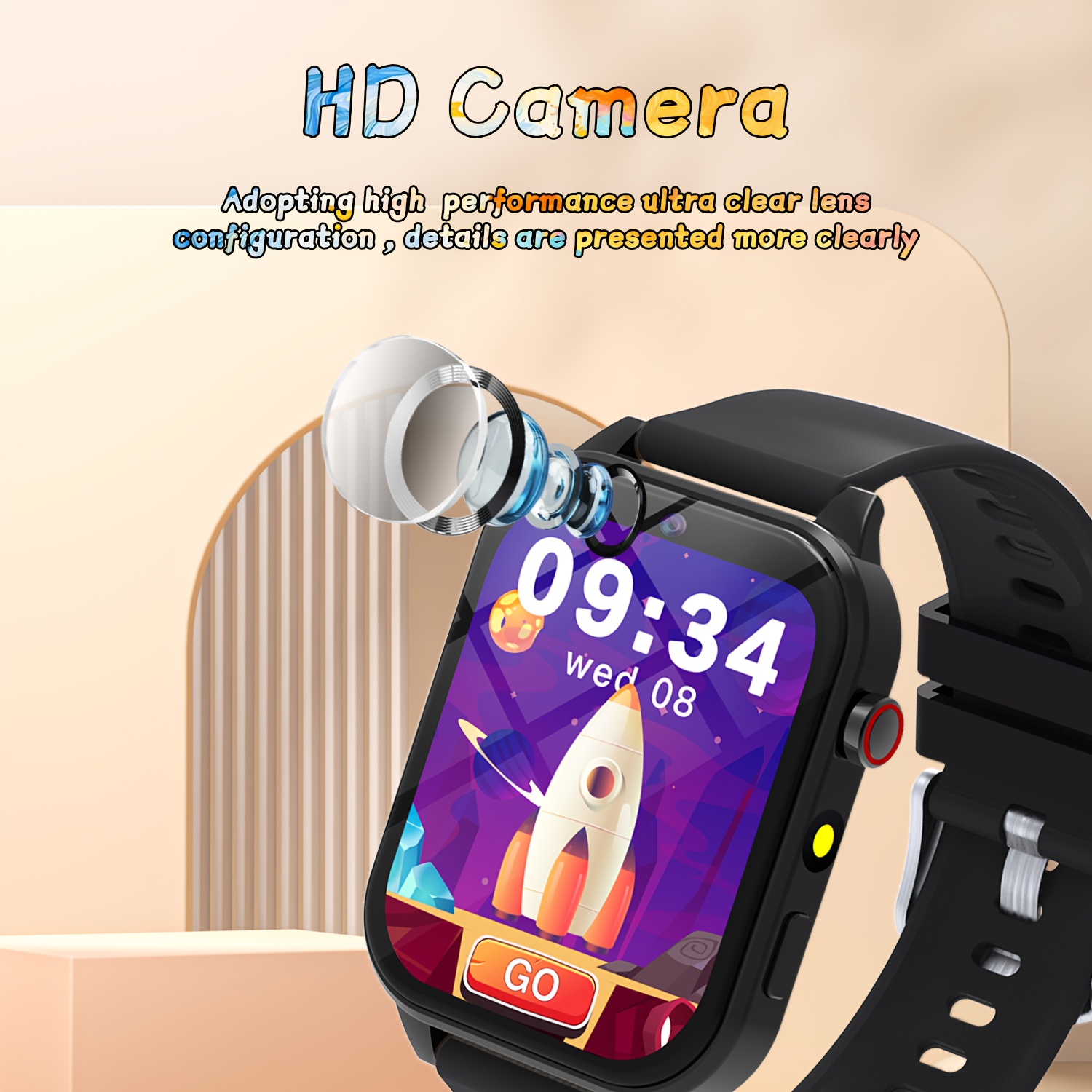 子供用スマート学習ウォッチ、教育ゲーム、カメラ、音楽プレーヤ - Kids Educational Watch のレビューと価格