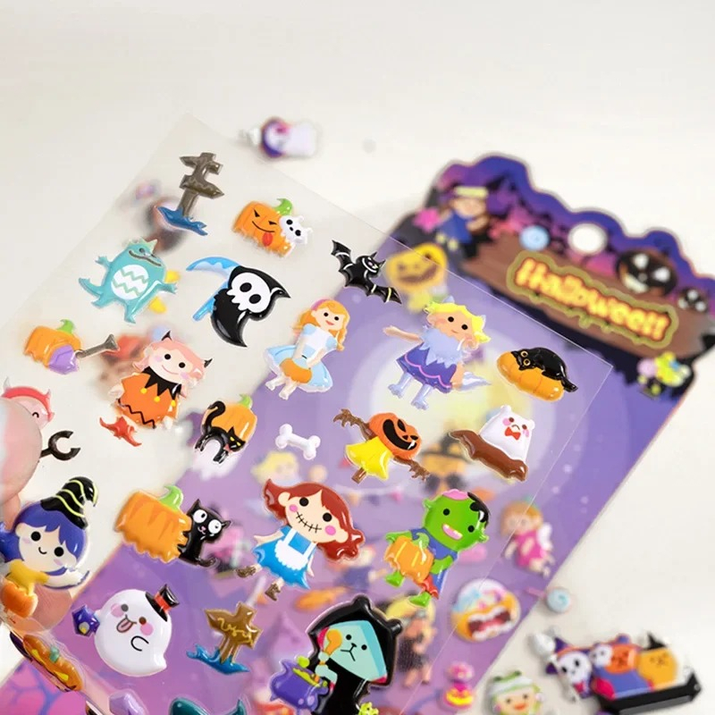 ホットセール 3D かわいいハロウィンステッカー スクラップ - Kids Education Tablet のレビューと価格