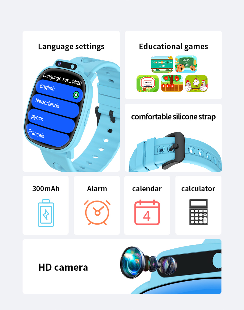 H10新型キッズゲームスマートウォッチ、1.9インチHD大画 - Kids Educational Watch のレビューと価格
