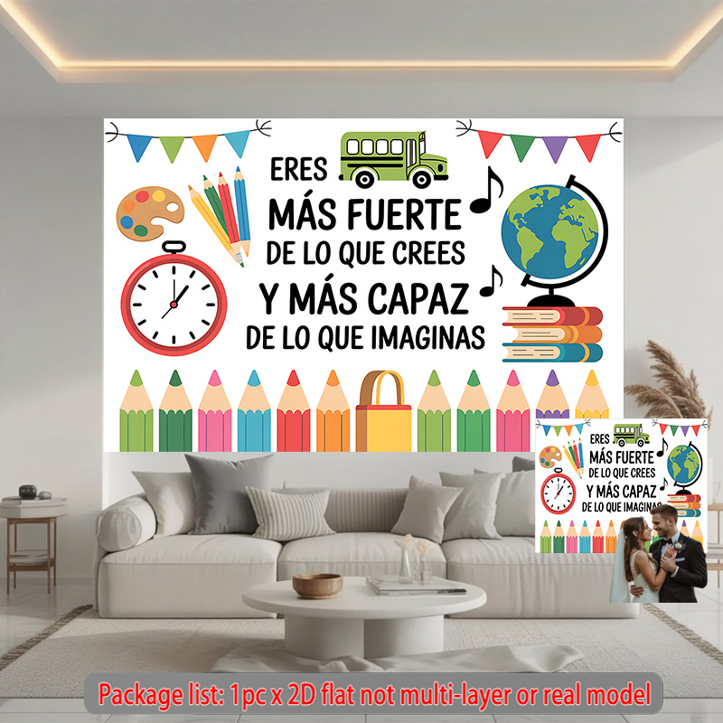 インスピレーションを与える保育園の壁掛けタペストリー装飾 子 - Kids Education Banner のレビューと価格