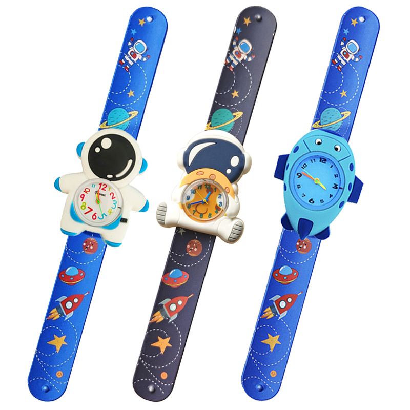 漫画宇宙飛行士キッズスラップウォッチ、子供たちに時間を学ばせ - Kids Educational Watch のレビューと価格