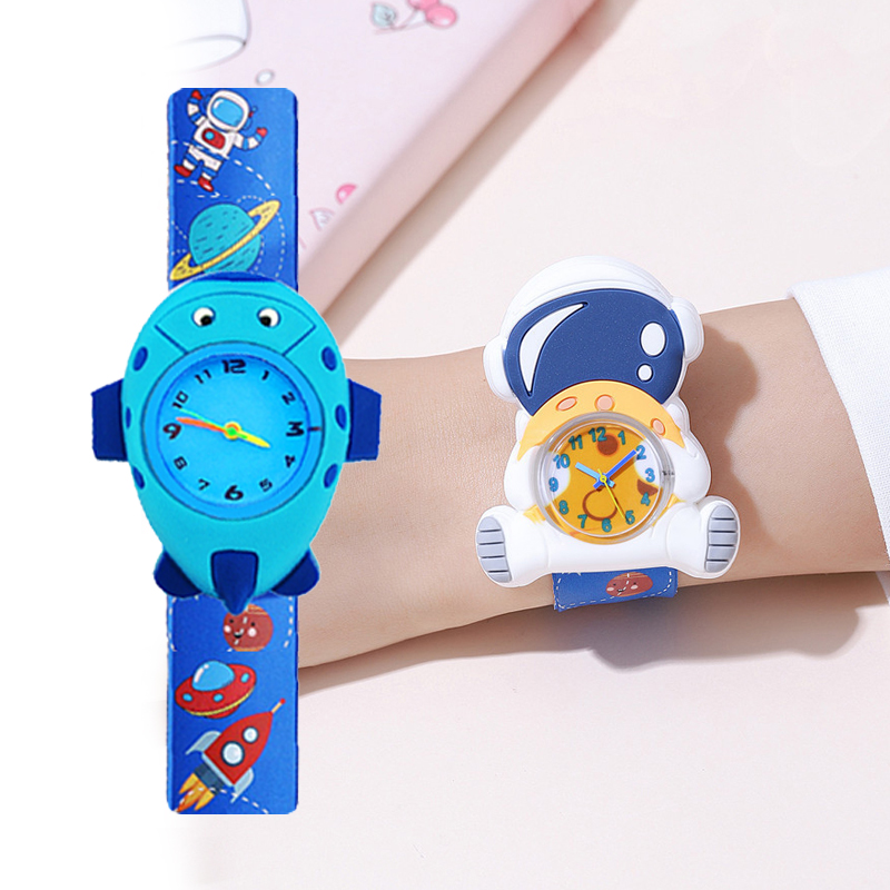 漫画宇宙飛行士キッズスラップウォッチ、子供たちに時間を学ばせ - Kids Educational Watch のレビューと価格