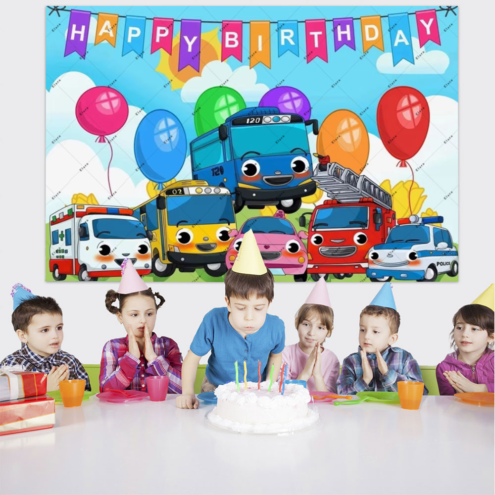漫画アニメリトルバスキッズ 1st ハッピーバースデーパーテ - Kids Education Banner のレビューと価格