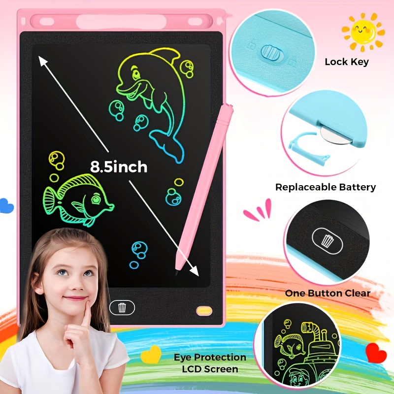 8.5 インチ LCD 描画タブレット 30 個 マジック黒 - Kids Education Tablet のレビューと価格