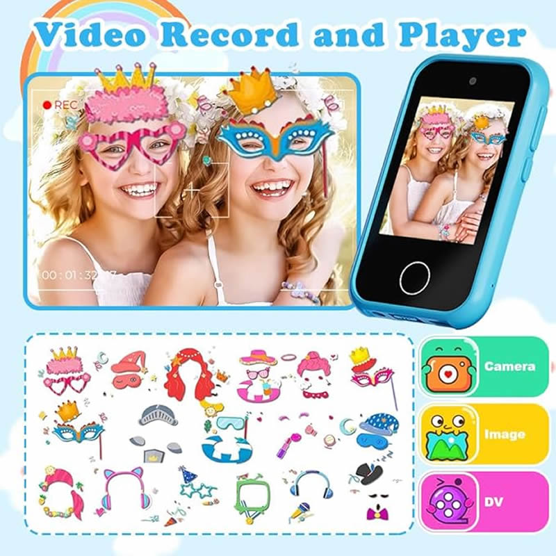 子供用スマートフォンカメラ 2.8インチ おもちゃ タッチス - Kids Education Mobile のレビューと価格