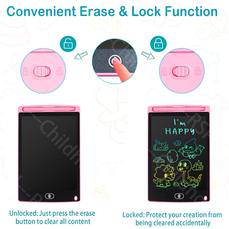 子供用LCDライティングタブレット、8.5インチカラフルお絵 - Kids Education Tablet のレビューと価格