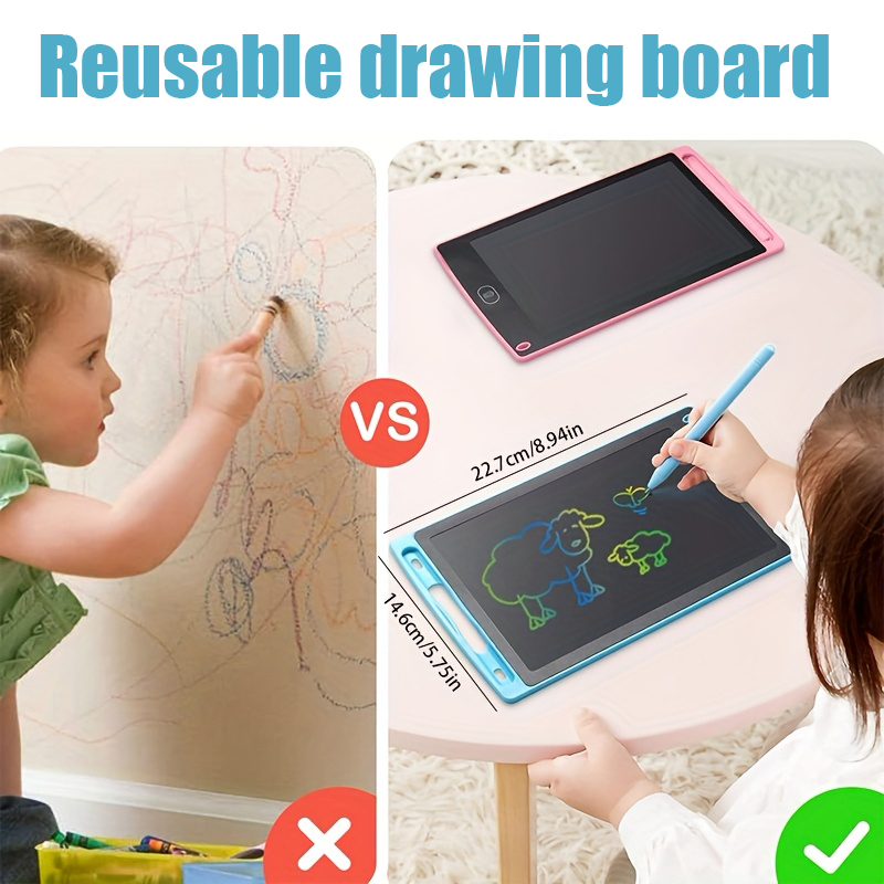 子供用LCDライティングタブレット、8.5インチカラフルお絵 - Kids Education Tablet のレビューと価格