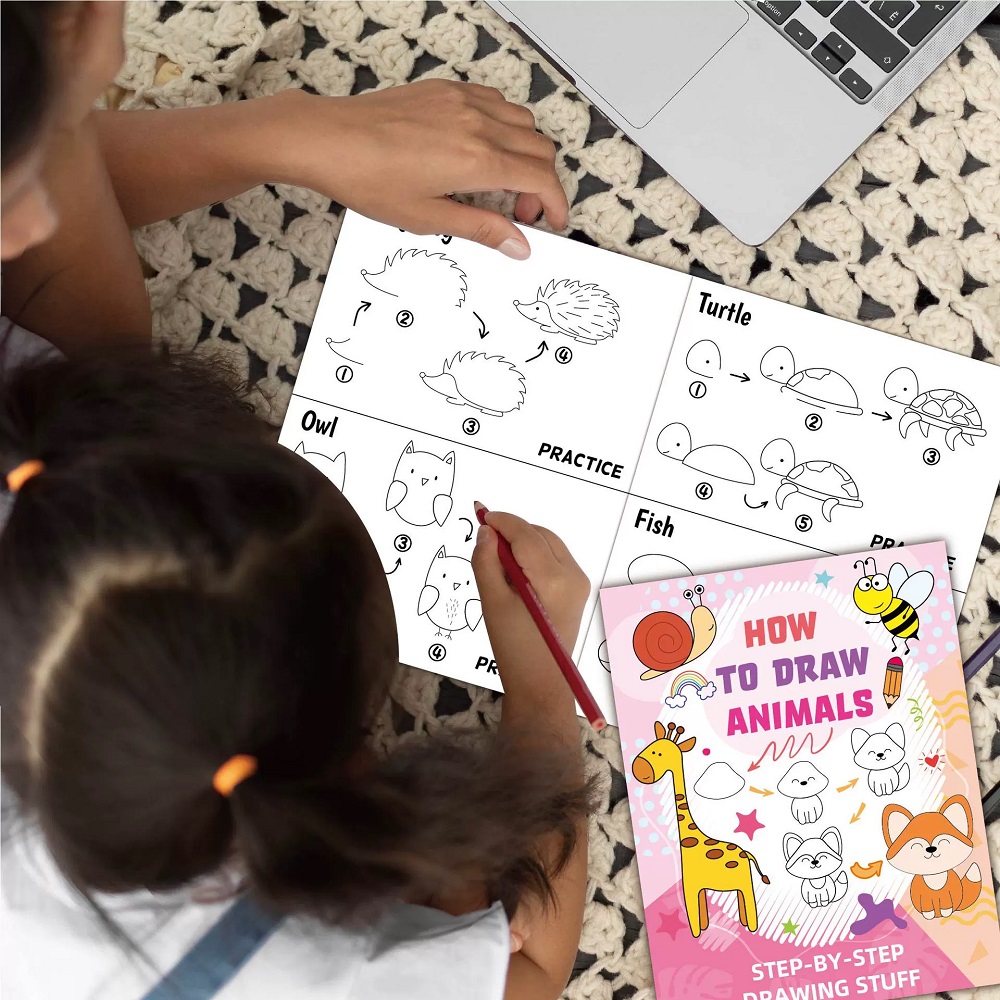 動物の漫画スケッチブックの描き方 子供向け 楽しい落書き＆塗 - Kids Education Fun のレビューと価格