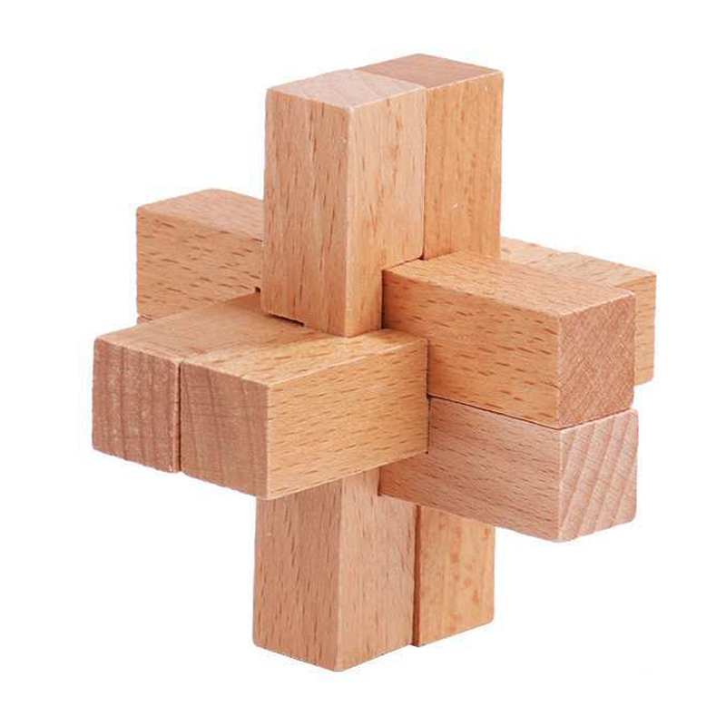 大人と子供のための木製魯班パズル、インターロックゲームのロッ - Kids Education Fun のレビューと価格
