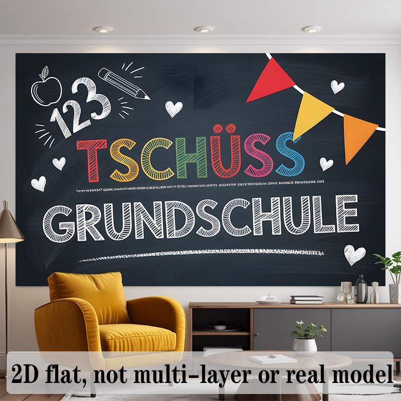 かわいいドイツの幼稚園の装飾バナー、タペストリー、教室、お別 - Kids Education Banner のレビューと価格