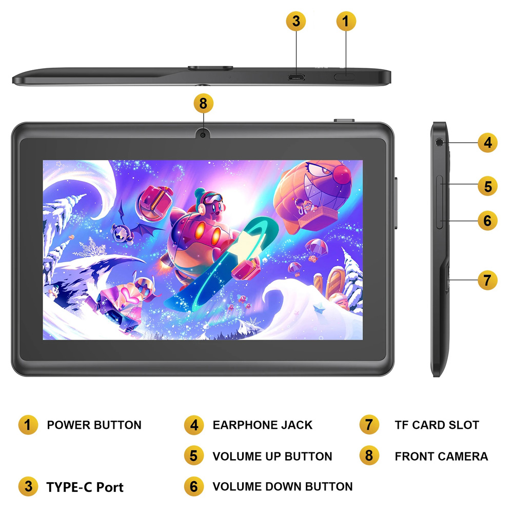 ホットセール 7インチ キッズタブレット クアッドコア An - Kids Education Tablet のレビューと価格