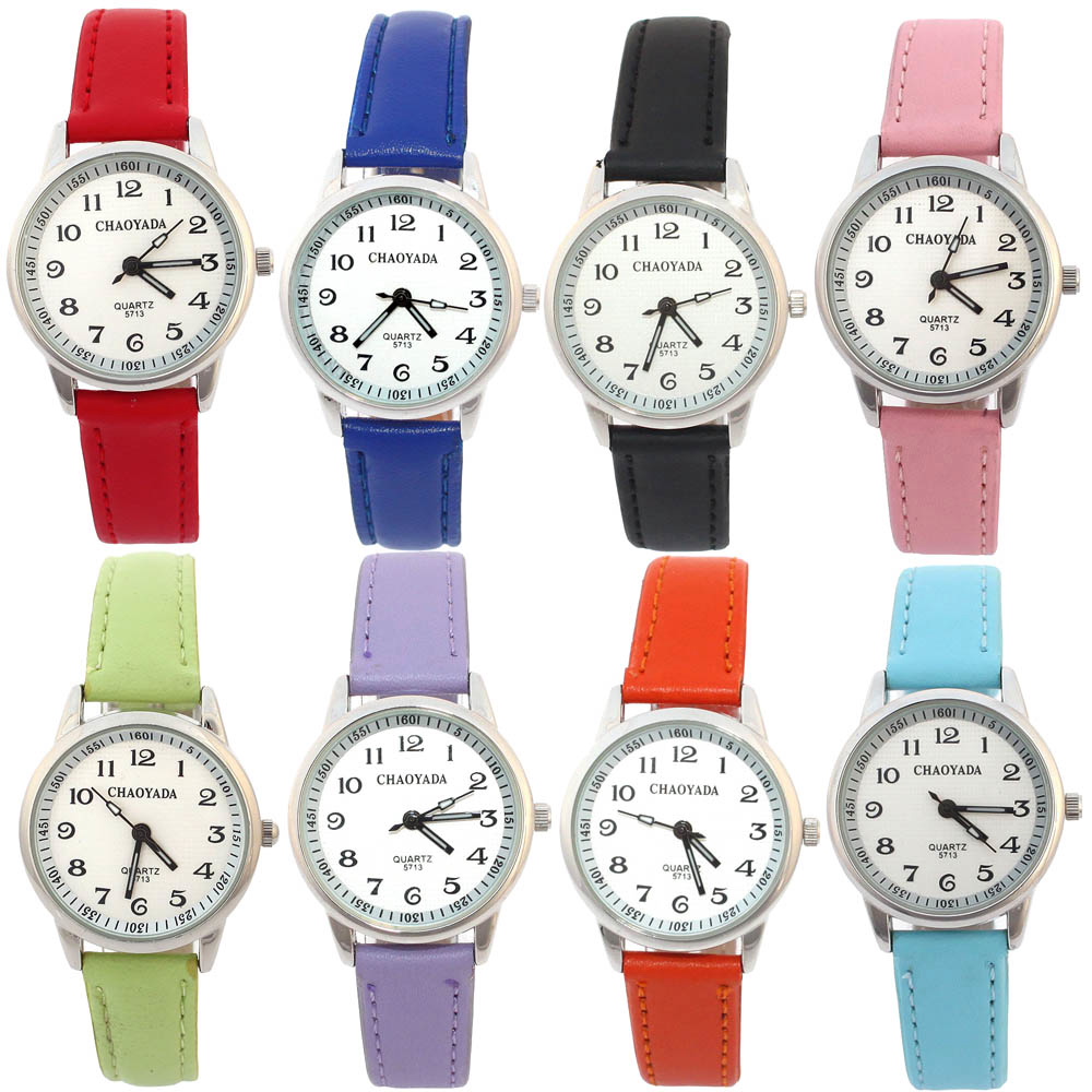 Chaoyada 子供用腕時計ガールレザーストラップ学習時間 - Kids Educational Watch のレビューと価格