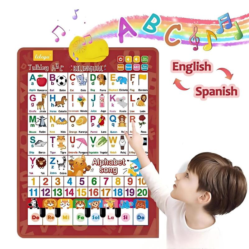 子供向けバイリンガル英語-スペイン語インタラクティブトーキン - Kids Educational Posters のレビューと価格
