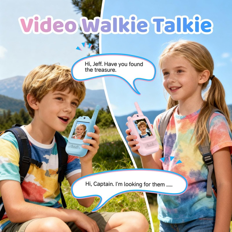 Magecam 子供用ビデオウォーキートーキー 2個パック  - Kids Education Video のレビューと価格