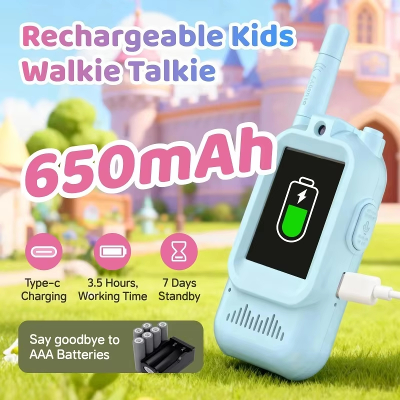 キッズビデオウォーキートーキー 2個パック 長距離通話可能  - Kids Education Video のレビューと価格