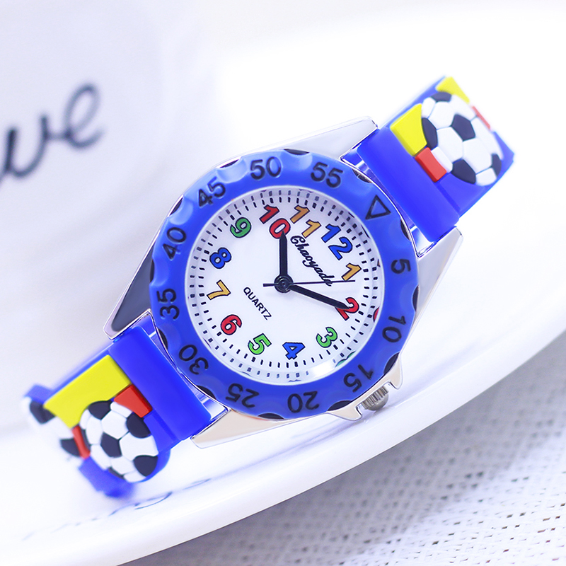 2026年ファッション子供用男の子女の子3Dサッカークォーツ - Kids Educational Watch のレビューと価格