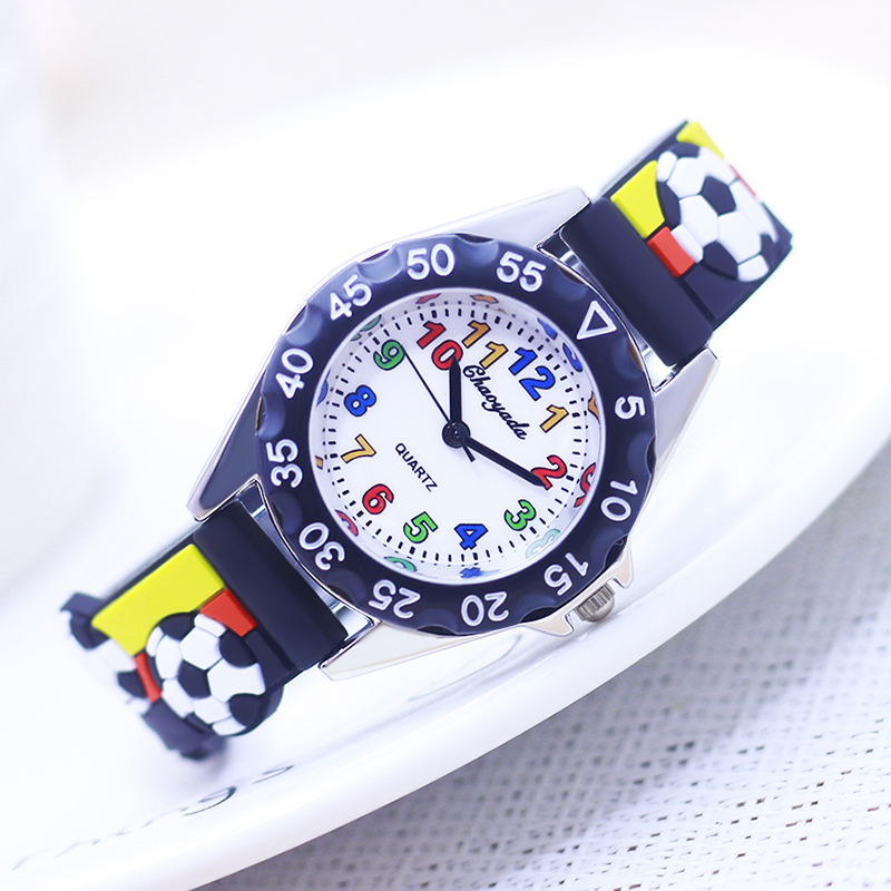 2026年ファッション子供用男の子女の子3Dサッカークォーツ - Kids Educational Watch のレビューと価格