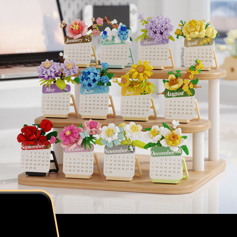 2026 多肉植物ビルディングブロック、3D パズルカレンダ - Kids Education Toy のレビューと価格