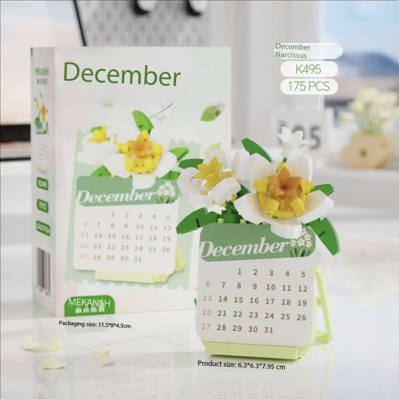 2026 多肉植物ビルディングブロック、3D パズルカレンダ - Kids Education Toy のレビューと価格