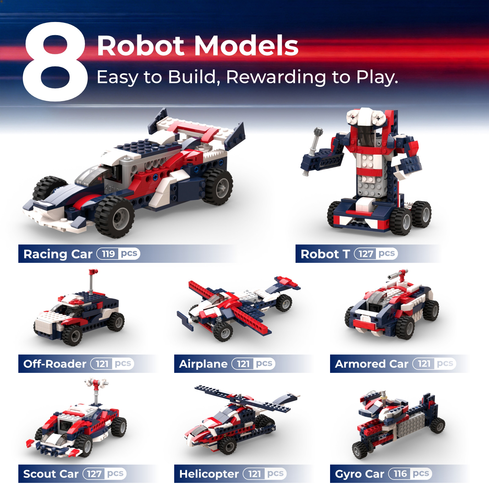 Apitor 8-in-1 STEMビルディングブロックセッ - Kids Education Fun のレビューと価格