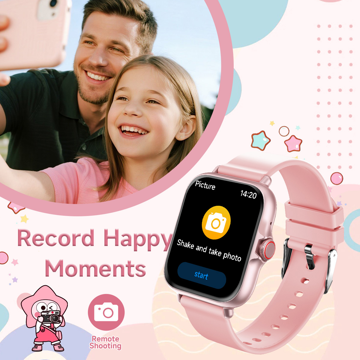 2026 キッズスマートウォッチ 1.83 インチ HD タ - Kids Educational Watch のレビューと価格
